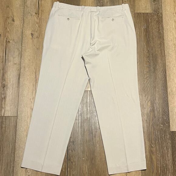 Tommy Bahama Mens Silk Dress Pants 40X34 (90% Silk 10% Cotton) Beige Classic - Picture 4 of 8